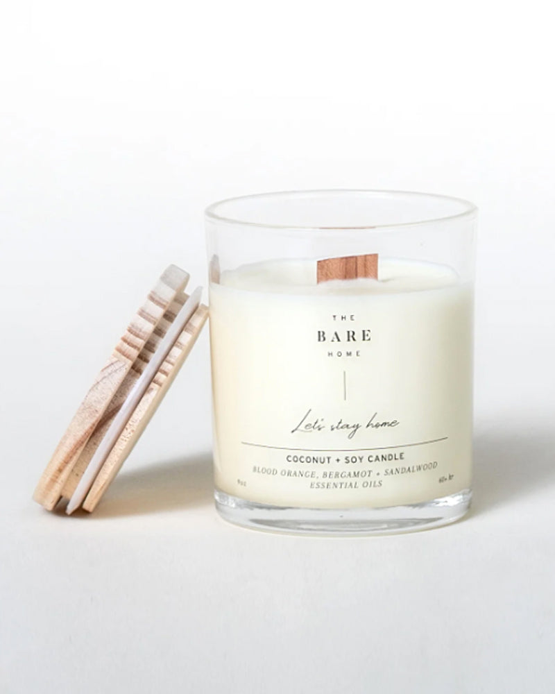 
  
    The
  
    Bare
  
    Home
  
 Let's Stay Home Candle - Blood Orange, Bergamot + Sandalwood