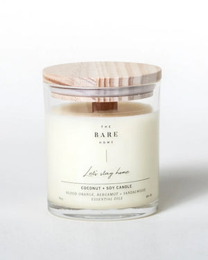 
  
    The
  
    Bare
  
    Home
  
 Let's Stay Home Candle - Blood Orange, Bergamot + Sandalwood