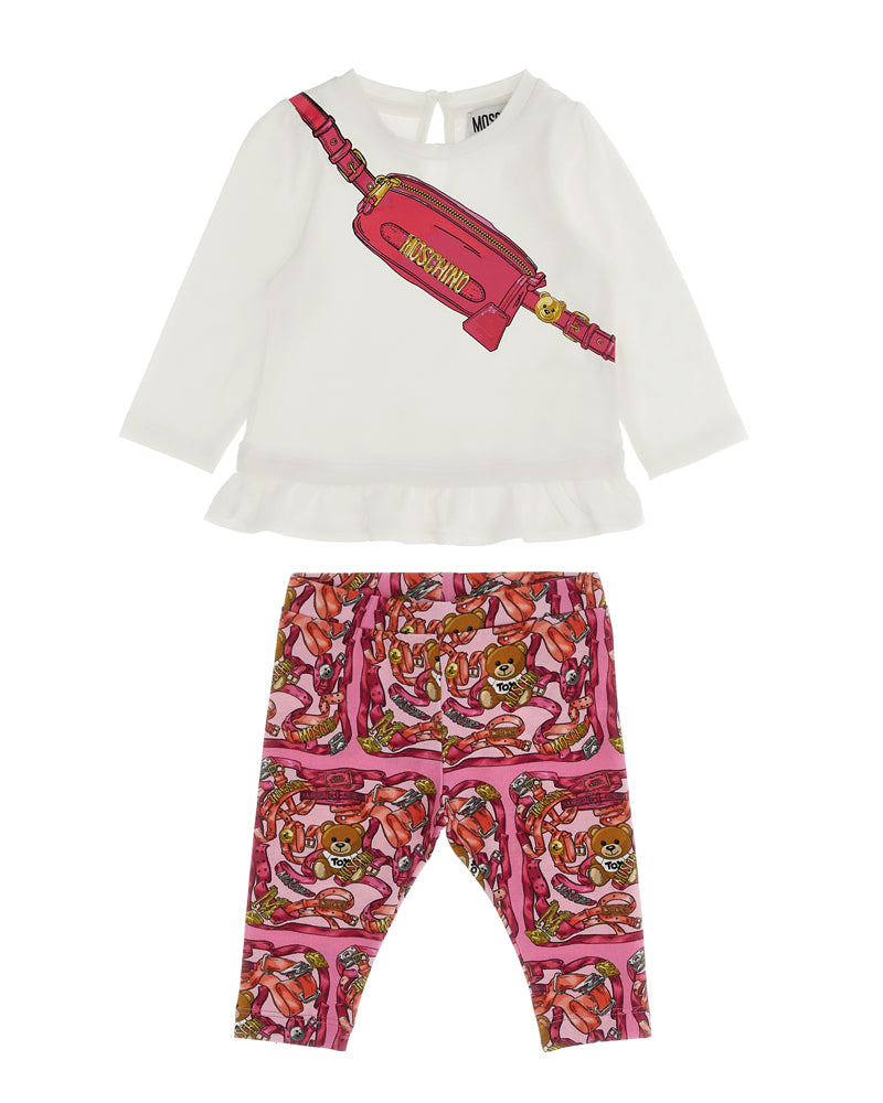 MOSCHINO leggings Fuchsia for girls