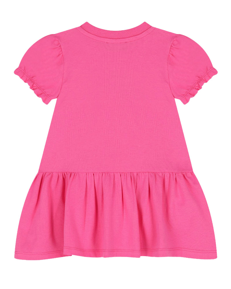 
  
    Moschino
  
 Baby Girls Fuchsia Logo Dress