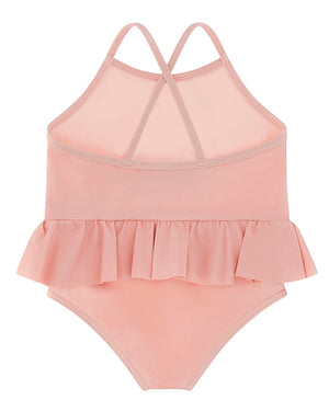 
  
    Moschino
  
 Baby Girls Pink Bear Heart Swimsuit