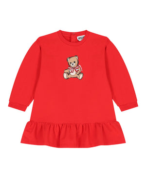 
  
    Moschino
  
 Baby Girls Red Bear Bow Dress