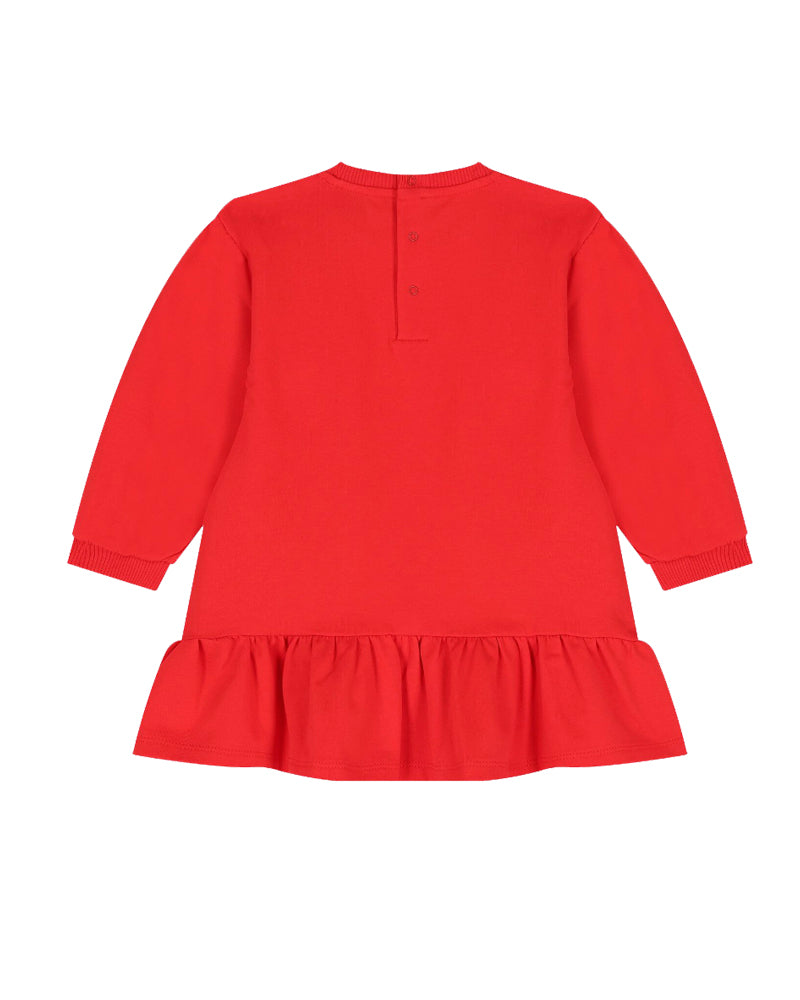 Baby Girls Red Bear Bow Dress