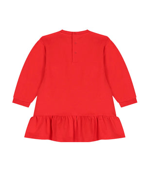 
  
    Moschino
  
 Baby Girls Red Bear Bow Dress