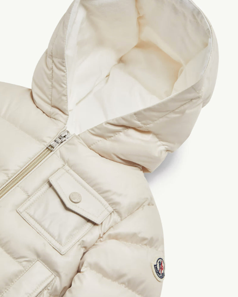 Baby Beige Mesles Down Jacket