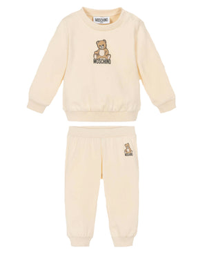 
  
    Moschino
  
 Baby Boys Beige Logo Tracksuit