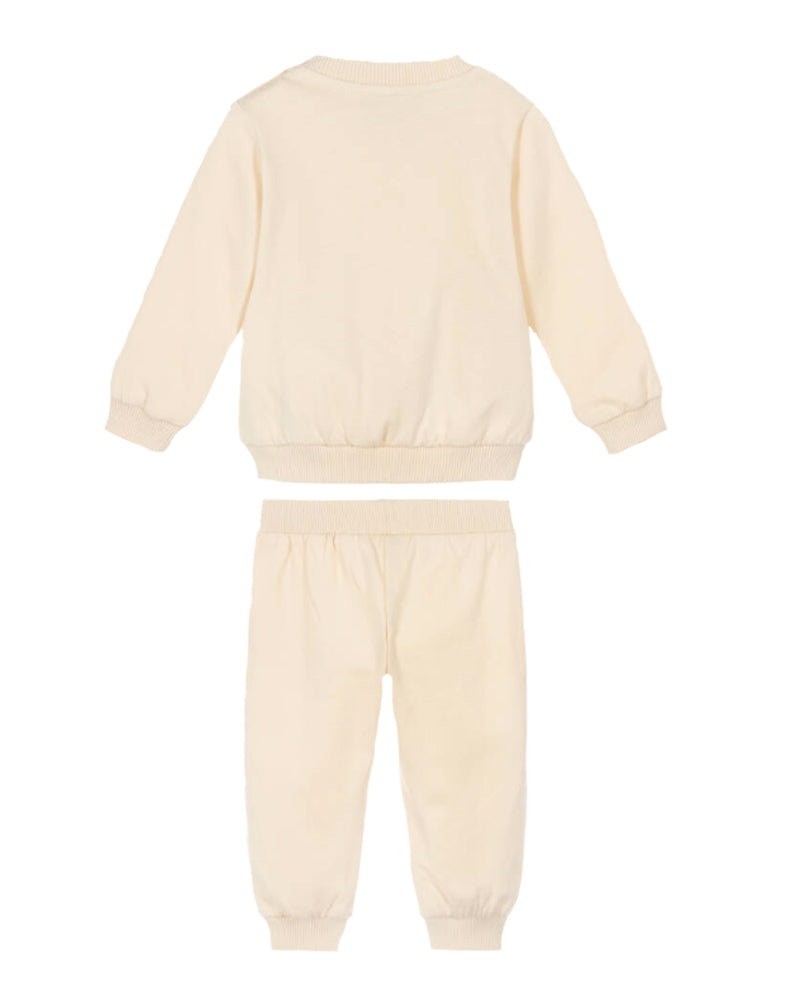 Baby Boys Beige Logo Tracksuit