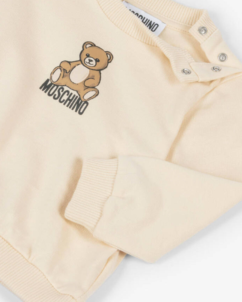 Baby Boys Beige Logo Tracksuit