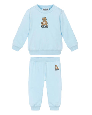 
  
    Moschino
  
 Baby Boys Blue Logo Tracksuit