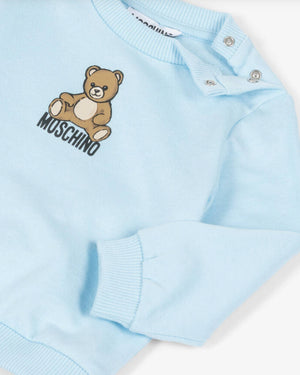 
  
    Moschino
  
 Baby Boys Blue Logo Tracksuit