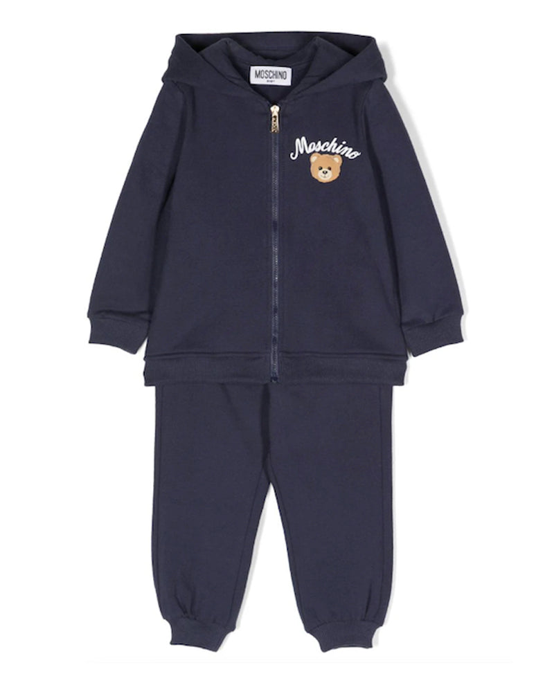 Baby Boys Navy Hooded Tracksuit