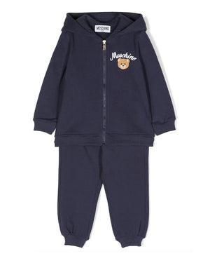 
  
    Moschino
  
 Baby Boys Navy Hooded Tracksuit