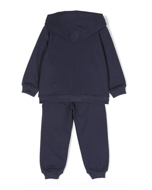 
  
    Moschino
  
 Baby Boys Navy Hooded Tracksuit