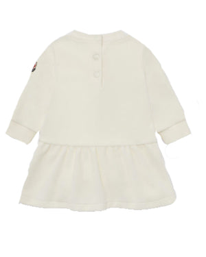 
  
    Moncler
  
    Enfant
  
 Baby Girls Ivory Velvet Dress