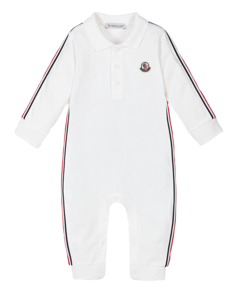 Baby Boys Ivory Polo Romper