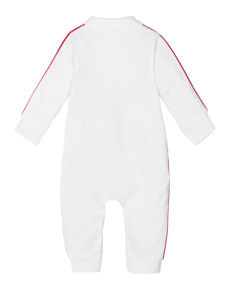 Moncler Kids Enfant Baby Boys Ivory Polo Romper