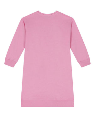 
  
    Moschino
  
 Girls Fuchsia Teddy Logo Sweatshirt Dress