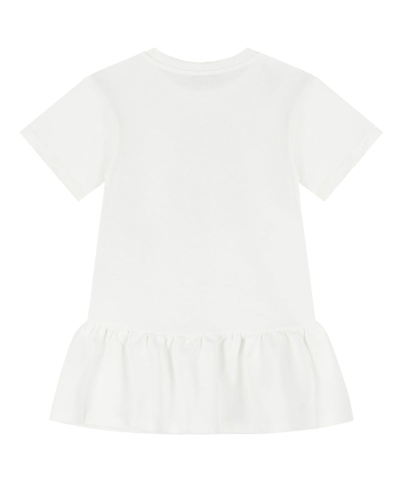 Girls White Toy Bear Dress