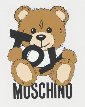 
  
    Moschino
  
 Girls White Toy Bear Dress