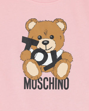 
  
    Moschino
  
 Girls Pink Toy Bear Dress