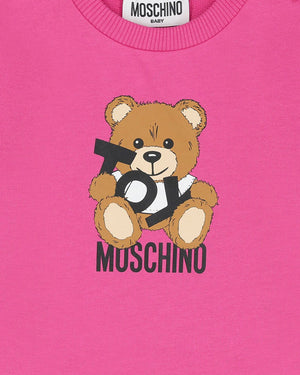 
  
    Moschino
  
 Baby Girls Fuchsia Toy Bear Dress