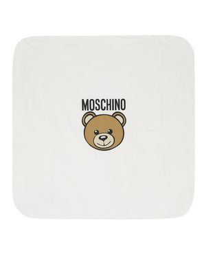 
  
    Moschino
  
 Baby White Teddy Blanket