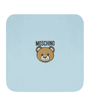 
  
    Moschino
  
 Baby Boys Blue Cotton Bear Blanket