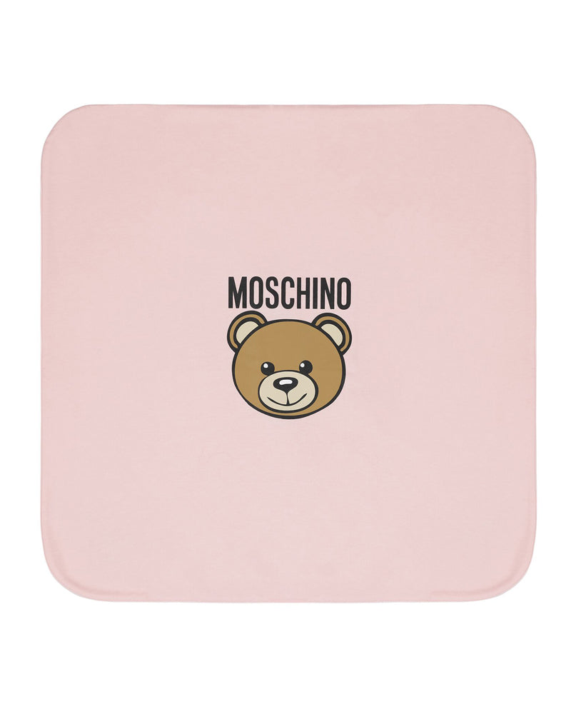 Baby Girl Pink Bear Logo Blanket
