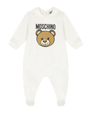 
  
    Moschino
  
 Baby Ivory Teddy Onesie