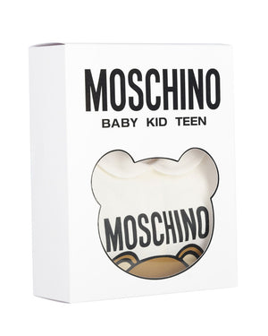 
  
    Moschino
  
 Baby Ivory Teddy Onesie