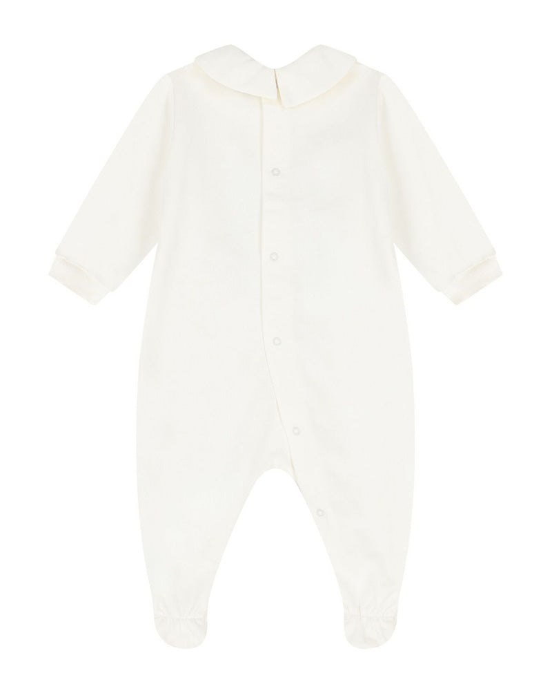 Baby Ivory Teddy Onesie