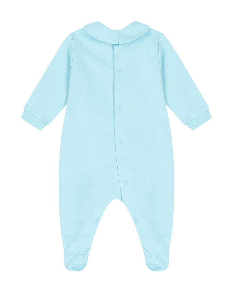 
  
    Moschino
  
 Baby Boys Blue Cotton Bear Onesie