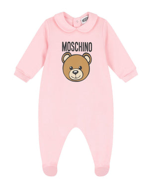 
  
    Moschino
  
 Baby Girls Pink Teddy Onesie