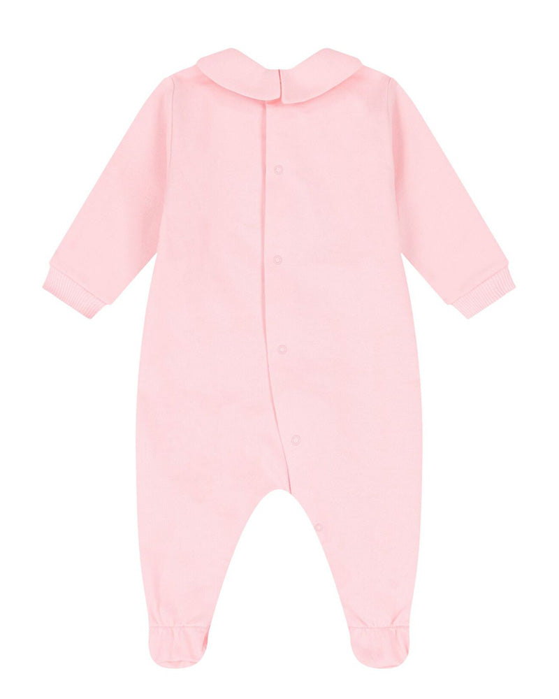 Baby Girls Pink Teddy Onesie