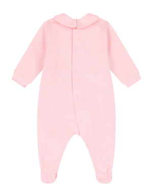 
  
    Moschino
  
 Baby Girls Pink Cotton Bear Onesie
