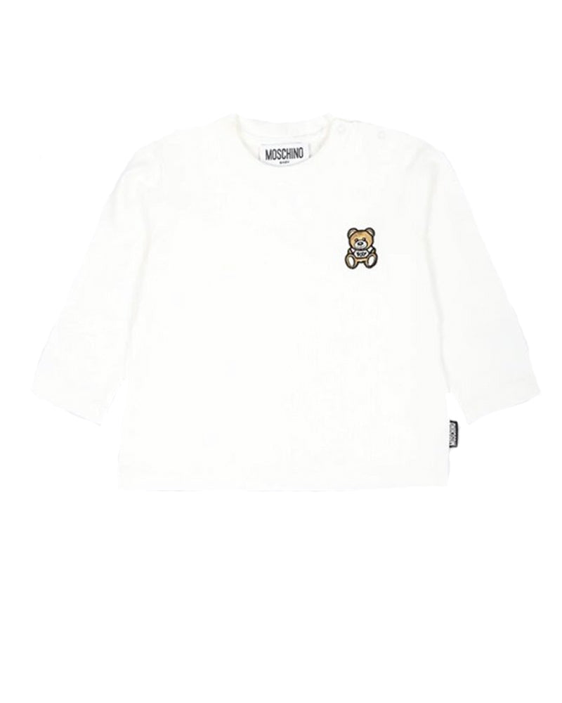 Baby White Logo Patch Top