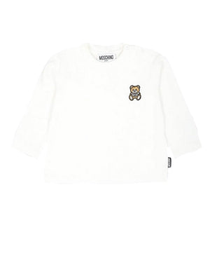 
  
    Moschino
  
 Baby White Logo Patch Top