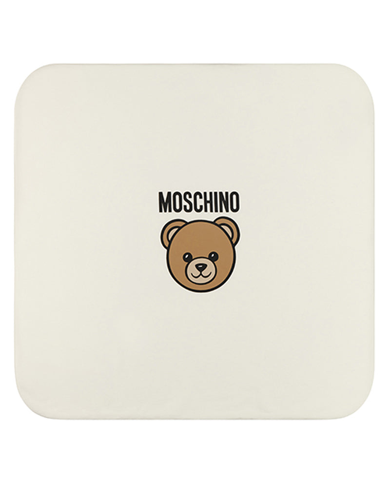 Baby White Bear Logo Blanket