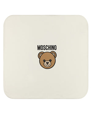 
  
    Moschino
  
 Baby White Bear Logo Blanket