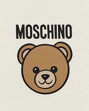 
  
    Moschino
  
 Baby White Bear Logo Blanket