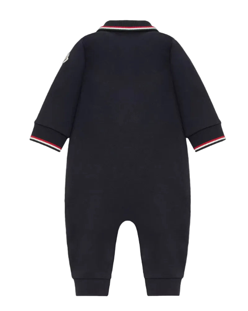 
  
    Moncler
  
    Enfant
  
 Baby Boys Navy Cotton Polo Romper