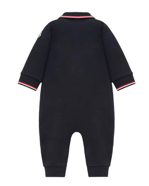 
  
    Moncler
  
    Enfant
  
 Baby Boys Navy Cotton Polo Romper