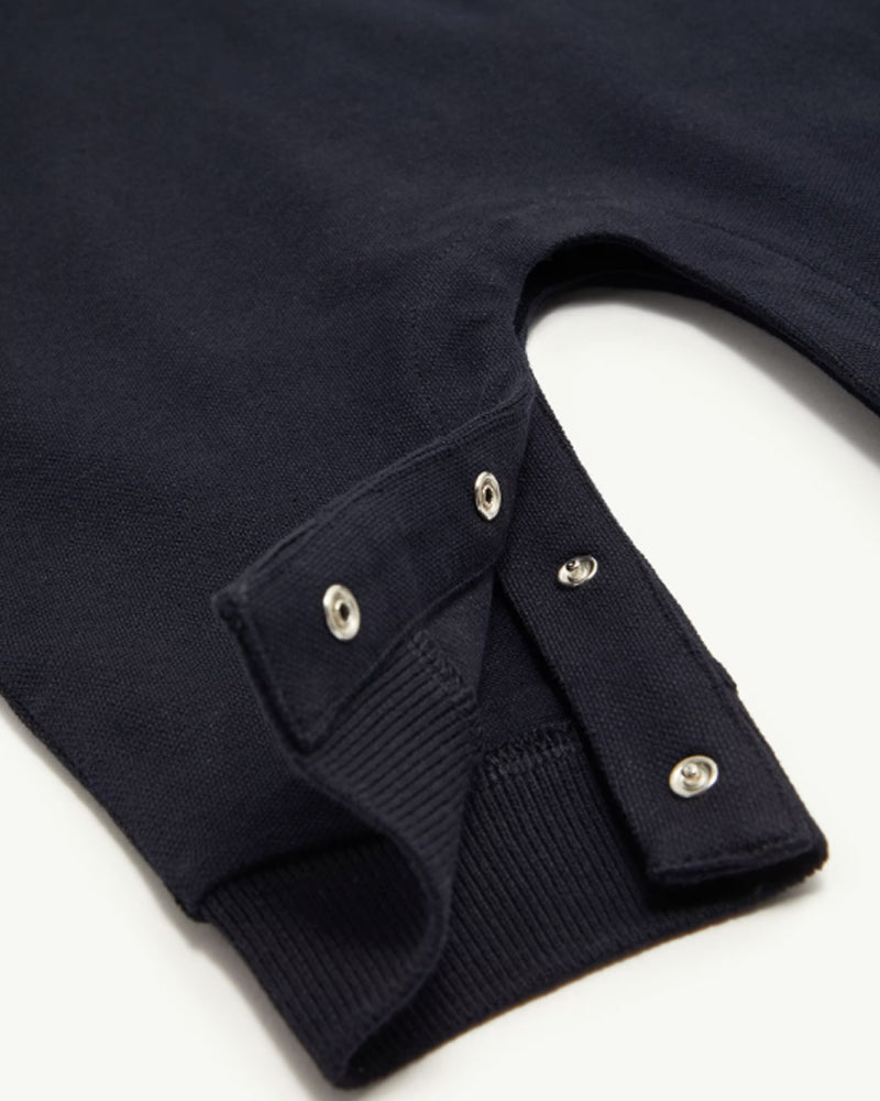 
  
    Moncler
  
    Enfant
  
 Baby Boys Navy Cotton Polo Romper