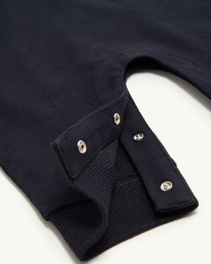 
  
    Moncler
  
    Enfant
  
 Baby Boys Navy Cotton Polo Romper