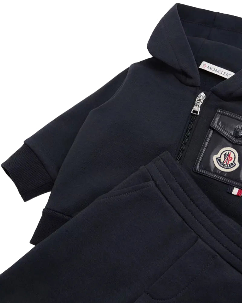 
  
    Moncler
  
    Enfant
  
 Baby Boys Navy Cotton Logo Tracksuit