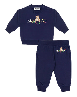 
  
    Moschino
  
 Baby Boys Navy Logo Tracksuit