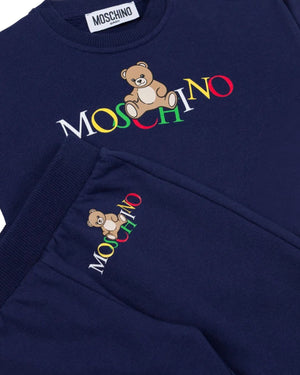 
  
    Moschino
  
 Baby Boys Navy Logo Tracksuit