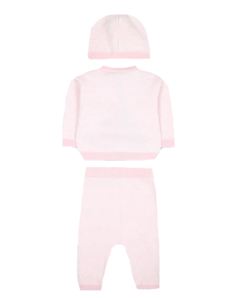 Baby Girls Pink 3 Peice Outfit Set
