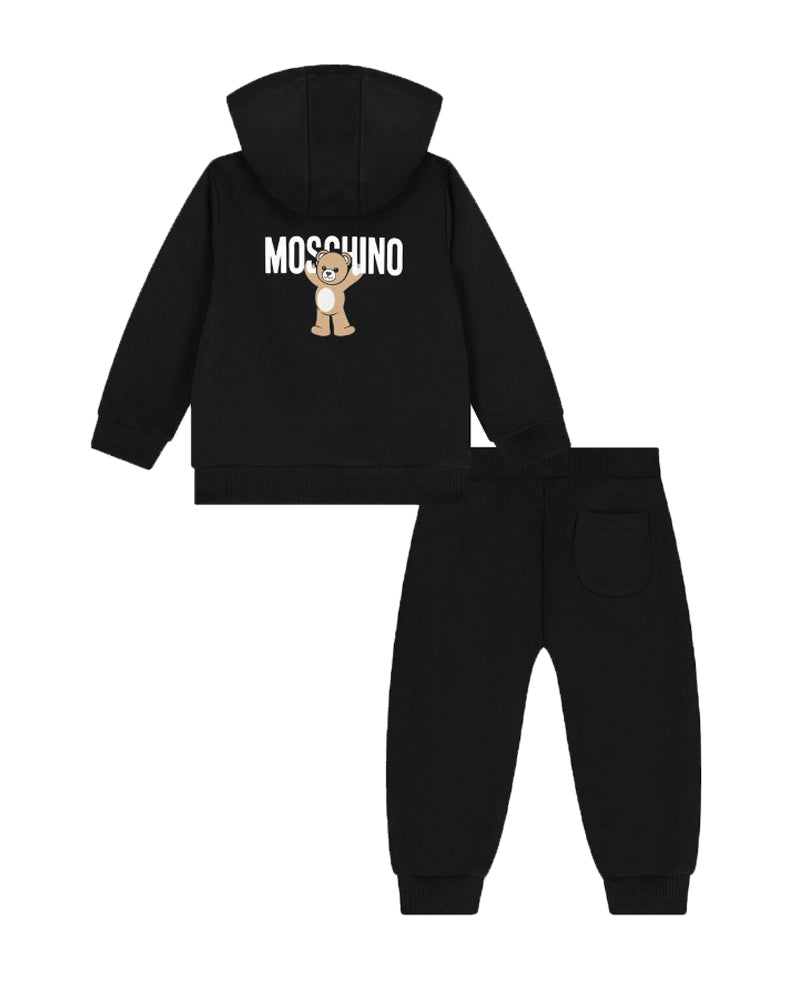 
  
    Moschino
  
 Baby Boys Black Logo Bear Tracksuit