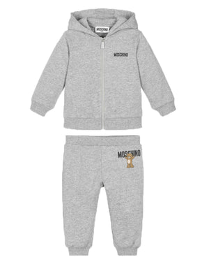 
  
    Moschino
  
 Baby Grey Bear Logo Tracksuit